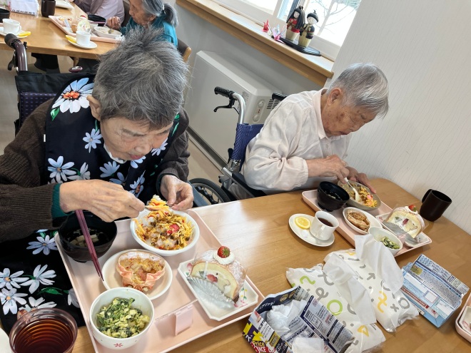 皆さん美味しく頂いています